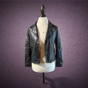 Art Class Faux Leather Moto Jacket
